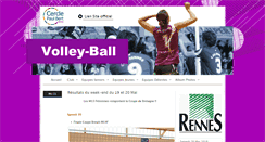 Desktop Screenshot of cpb-volley.fr